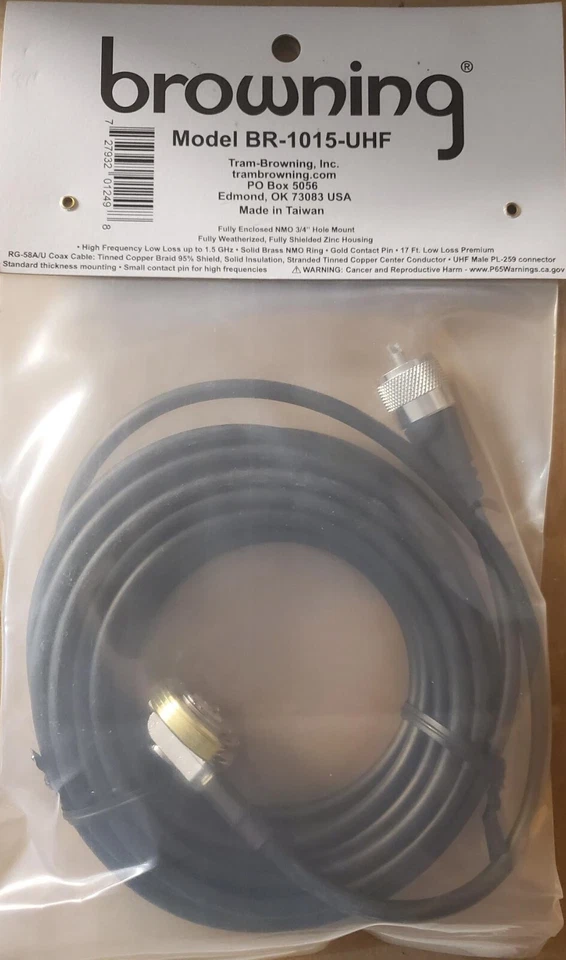 Hole Mount NMO For Mobile Radio Antenna Fully Enclosed Shielded PL259 BR1015UHF - Image 2 of 3