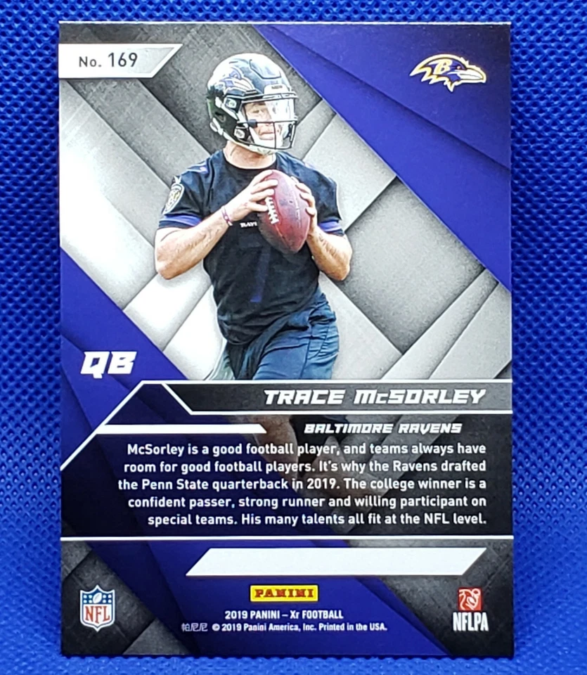TRACE McSORLEY ◾ 2019 Panini XR Red Foil Rookie Card RC (#'D 056/249) STEELERS - Image 3 of 3
