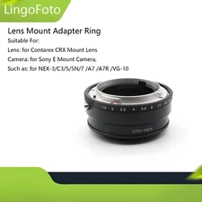 Lens Adapter Ring for Contarex CRX Mount Lens to for Sony NEX E Mount Camera