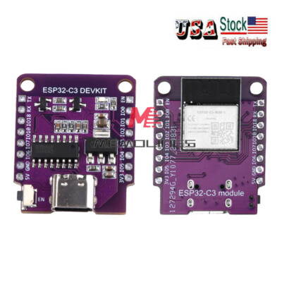 Type-C Mini ESP32-C3 WIFI Bluetooth Development Board ESP32-C3-MINI-1 Module USA