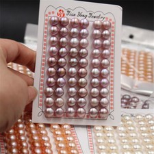 6-12mm Freshwater Pearl Round Loose Beads for DIY Jewelry Gift Wholesale