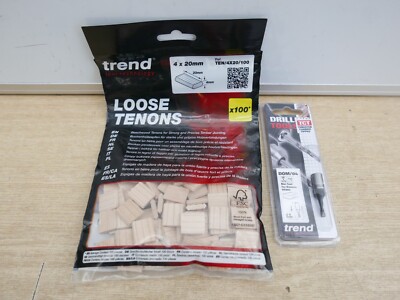 TREND DOM/04 4 MM TCT FESTOOL DF500 DOMINO SCHLITZBIT + 100 4X20 ZANGEN