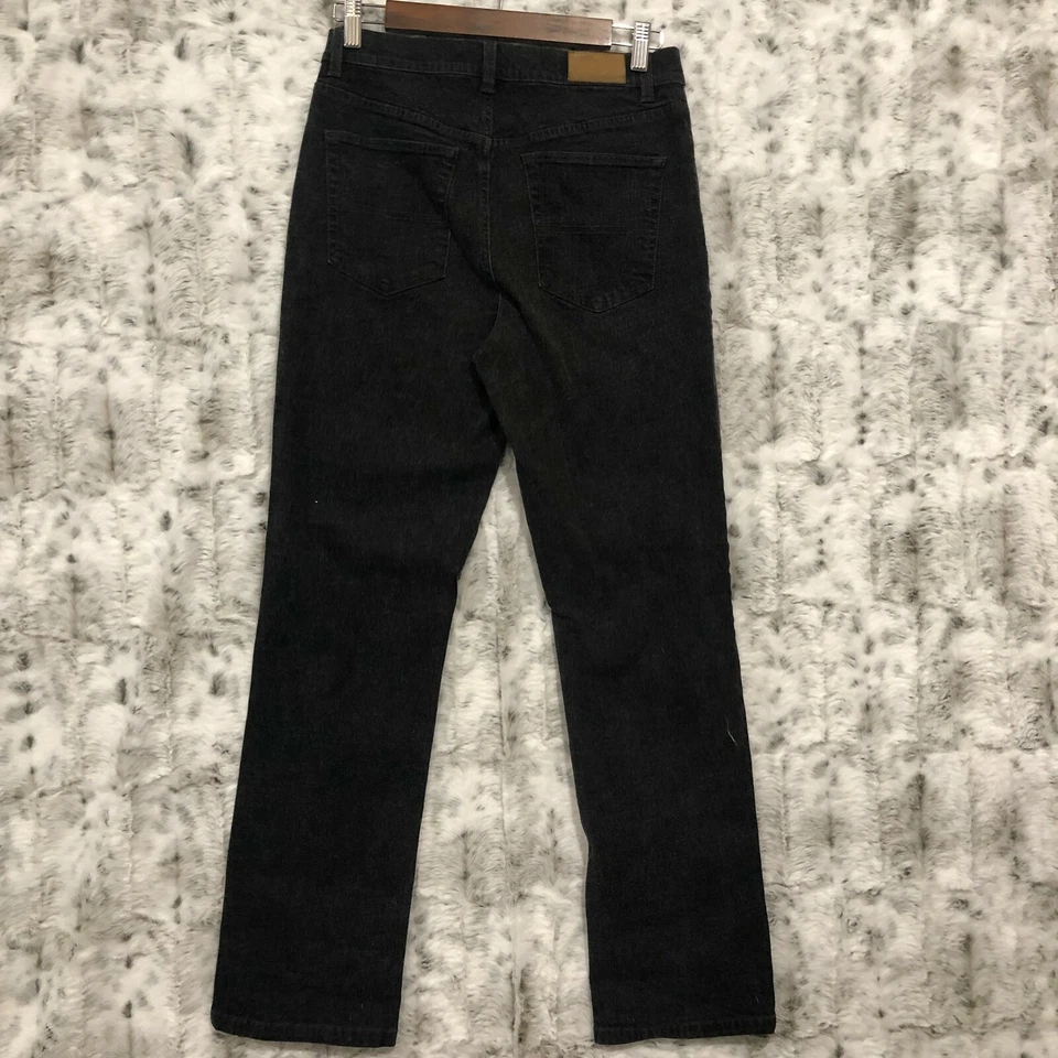 Pantalones de mezclilla para mujer Tommy Hilfiger vintage 2003, negros de pierna recta talla 6 Foto 2 de 4