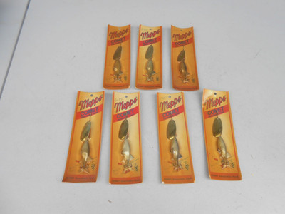 LOT OF 7- Vintage Mepps Comet Minnow Inline Spinners Size 5 NOS on CARD