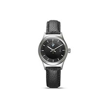 BMW Armbanduhr Damen (schwarz/silber) mit Lederarmband Uhr Edelstahl …