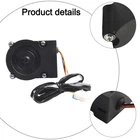 Refrigerator Condenser Fan Motor EAU63103207 12V DC Plastic Body Black