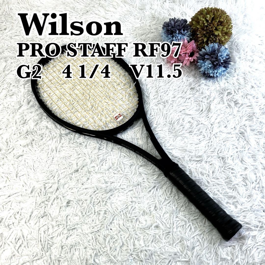 美品✨　Wilson PROSTAFF RF97 V11.5 G2 BLACK NEW Wilson Pro Staff RF97 V11 Black, 4 1/2 | eBay