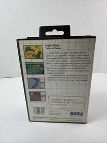 Golvellius Valley of Doom Sega Master System Game CIB with Case & Manual