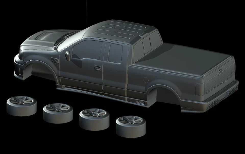 STL File - Saleen S331 Supercab (2007) - 3D Print 1/87 1/64 1/43 1/32 1/24 1/18 - Image 3 of 4