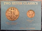 Two Silver Classics Liberty Walking Half Dollar & Mercury Dime Littleton Coin Co