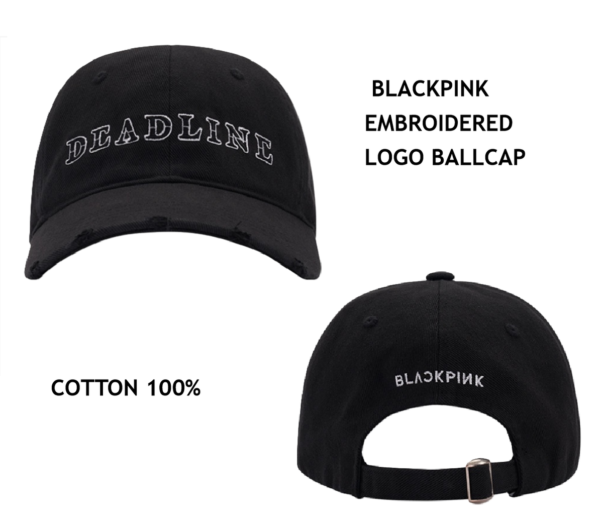 BLACKPINK DEADLINE World Tour UNIFORM Ball CAP Hoodie OFFICIAL