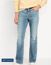 Old Navy Men's Boot-Cut Built-In Flex Jeans  Light Wash Size 29/34 NWT
