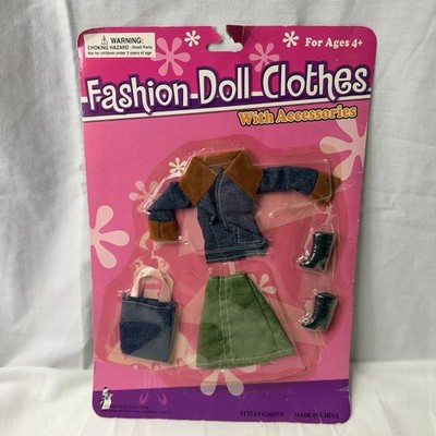 Good Old Values Fashion Doll Clone Fashion Set G16037N Skirt Jacket Boots Bag