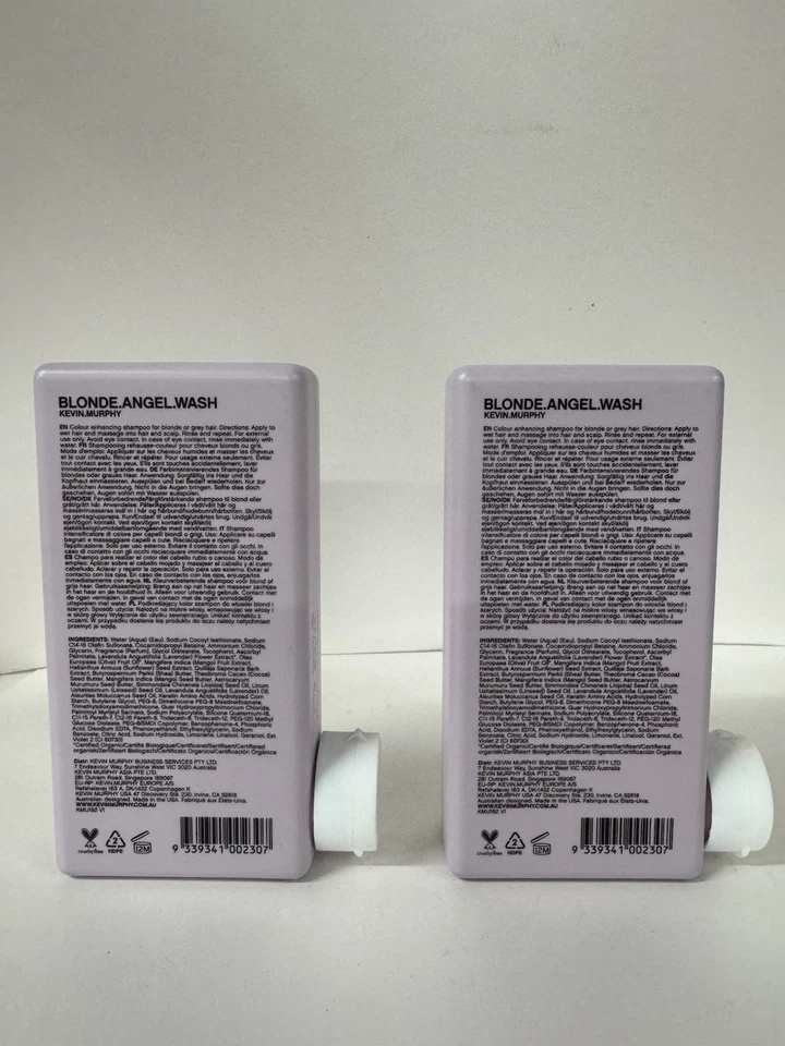 2 Pack---- Kevin Murphy Blonde Angel Wash Color Enhancing Shampoo 8.4 Fl oz - Image 2 of 2
