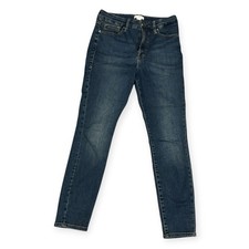 Good American Good Legs Skinny Jeans Women  s Size 8/29 Blue Stretch Raw Hem