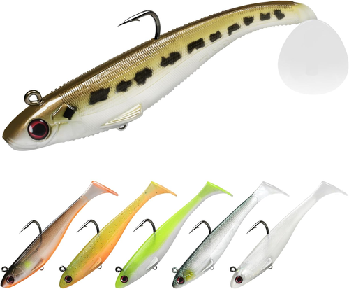 Easy Catch Pre-Rigged Soft Lures, Unique Vibrating Swim Action and Trembly Sinki - Picture 34 of 35