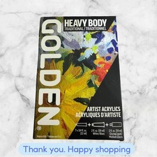 Golden Heavy Body Traditional Artist Acrylics Color Mixing Set BRAND NEW SHIP