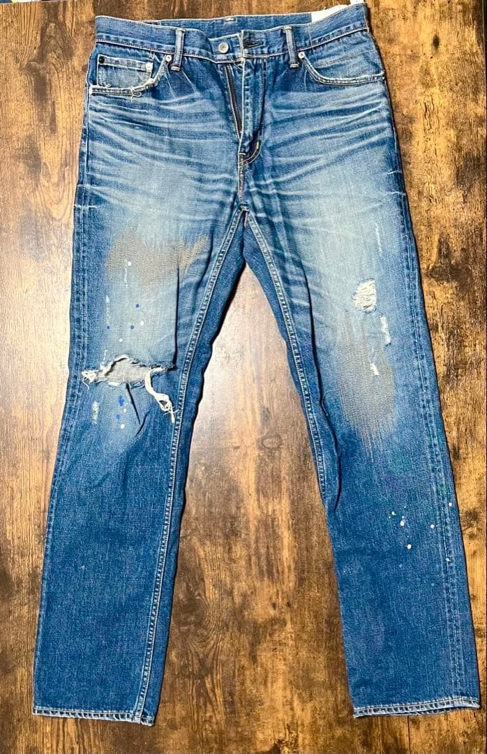 Visvim Denim Python Patch Jeans W30 L32 Used Vint… - image 1