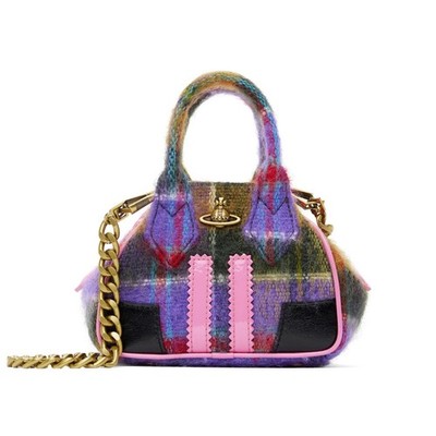 Vivienne Westwood Mini Yasmine Check Mohair Chain Bag F/S JP | eBay