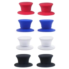 2Pcs Rubber Circlet 1/4inch Nab Hub Optical Shaft Adapters Solid Color Universal