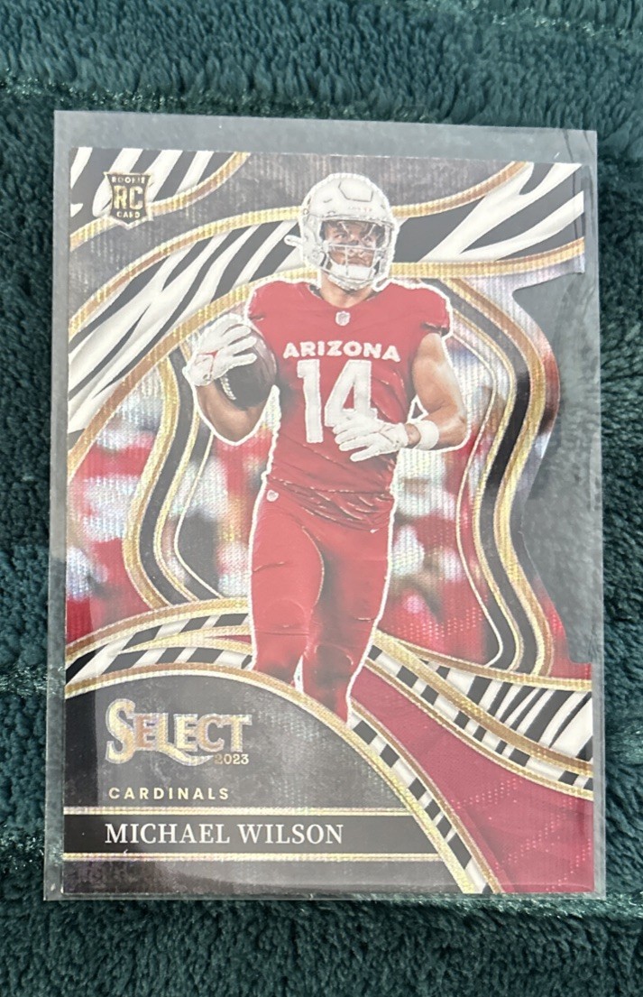 2023 Panini Select - Club Level Michael Wilson #234 Zebra Prizm Die-Cut (RC)