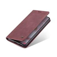CaseMe SchutzhüLle FüR Samsung Galaxy S22+ Plus 5G, Leder-Wallet-HüLle, Rot