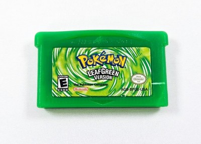 POKEMON LEAF GREEN 2004 Authentic Nintendo Game Boy Advance Tested LeafGreen