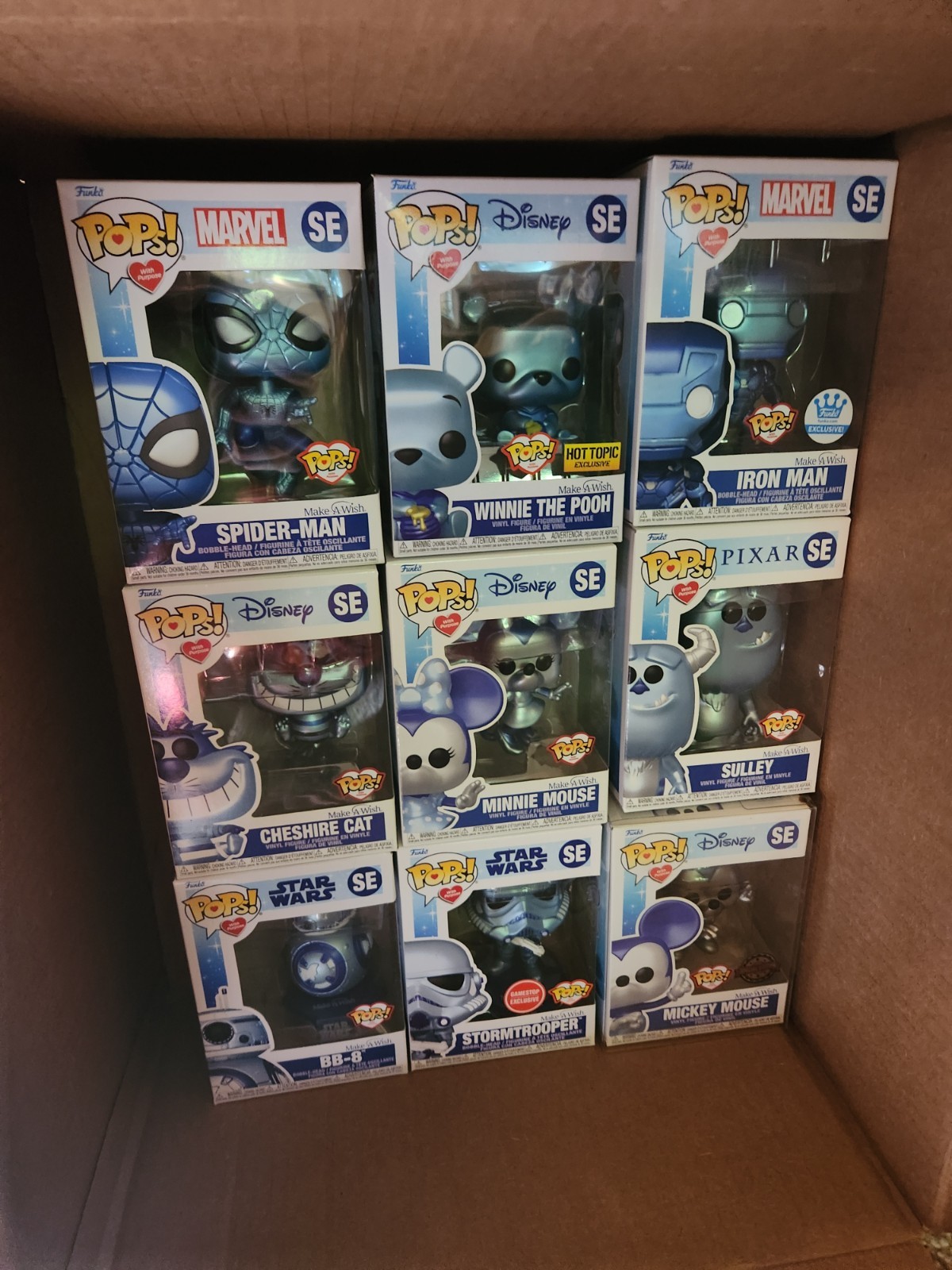 Funko Pop! Juego completo de 9 Make A Wish - nuevo estado Mickey y Minnie mouse + más