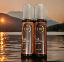 New Bath Body Works Rich Espresso Perfume Mist 6 fl oz Set X2 Coffee Hazelnut
