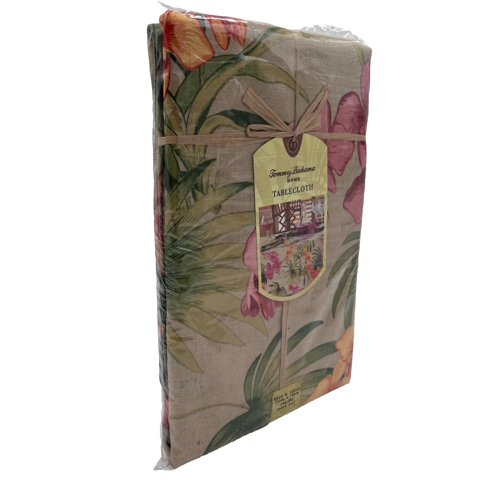 Tommy Bahama Table Linens, African Orchid 60" x 102" Tablecloth - Image 3 of 3