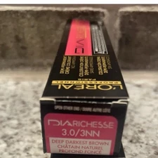 3.0 3NN  LOREAL DIA RICHESSE Demi-Permanent Hair Color Cream 1.7 oz. Last One
