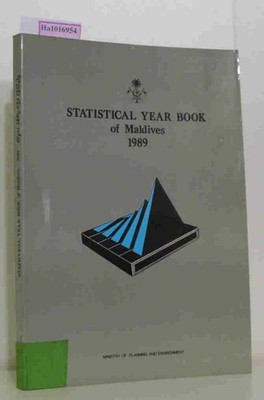 Statistical Year Book of Maldives 1989. Ministry of Planning and Environment, Ma