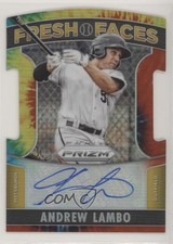 2015 Panini Prizm Fresh Faces Signatures Tie-Dye 34/50 Andrew Lambo #4 Auto qw7