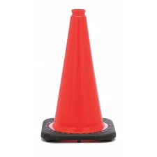 Manufacturer Varies Traffic Cone, PVC, Non-Reflective, 18 in Height, 3 lb,