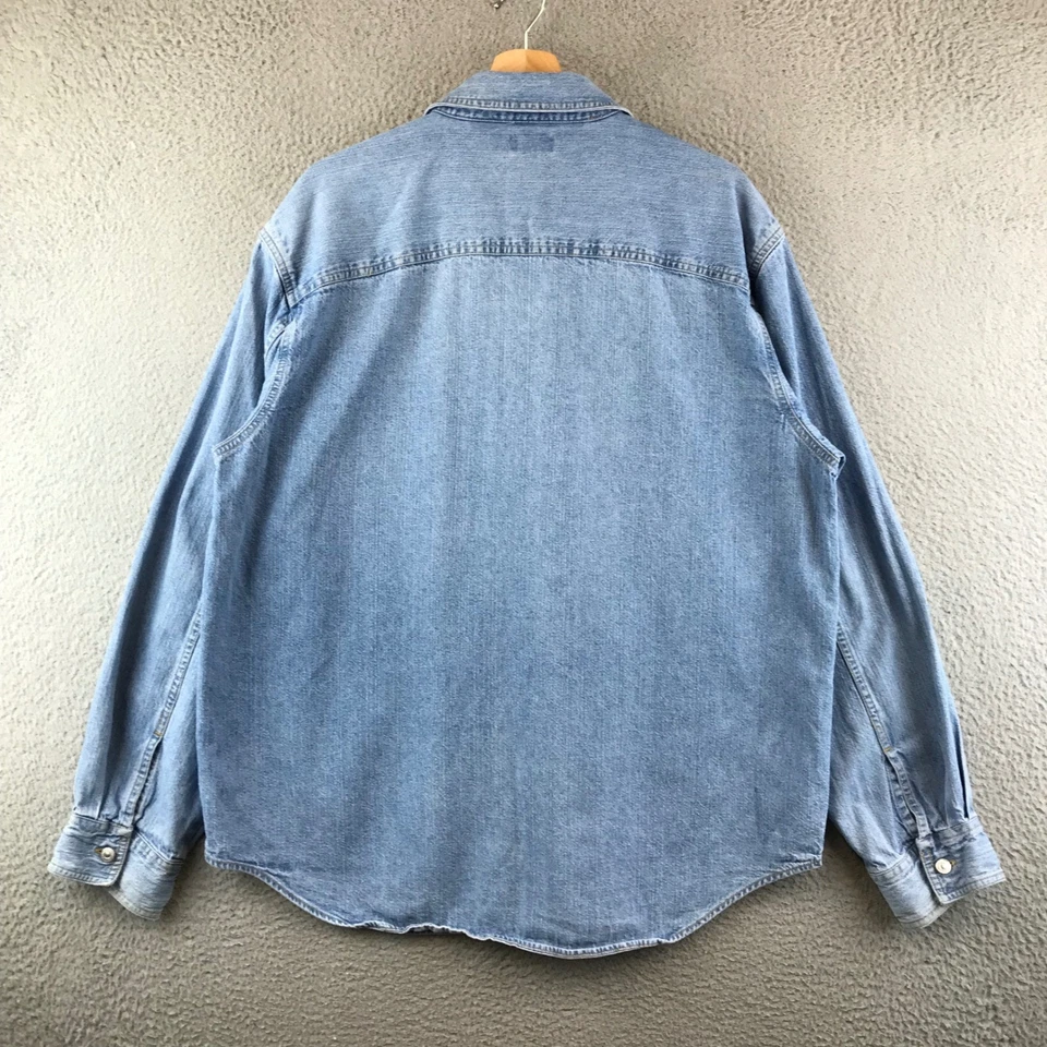 Vintage Levi's Jeans Denim Shirt Men L Button Up Long Sleeve Casual Workwear - Image 2 of 4