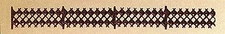 Vollmer 5018 HO Scale Fence Diamond Pattern Brown Plastic Kit