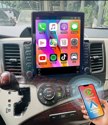 9.7'' CARPLAY ANDROID 15.0 FOR TOYOTA SIENNA 2011-2014 CAR STEREO RADIO GPS NAVI