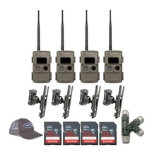 Cuddeback CuddeLink Wireless Trail Camera Mount SD Card Bundle 4 Pack Hunting