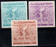Yémen, Royaume-Uni 1964 Mi. 72A-74A Neuf ** 100% Jeux olympiques
