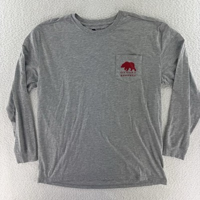 Onward Reserve UGA Georgia Bulldogs Sanford Stadium T Shirt XXL Long Sleeve Gray