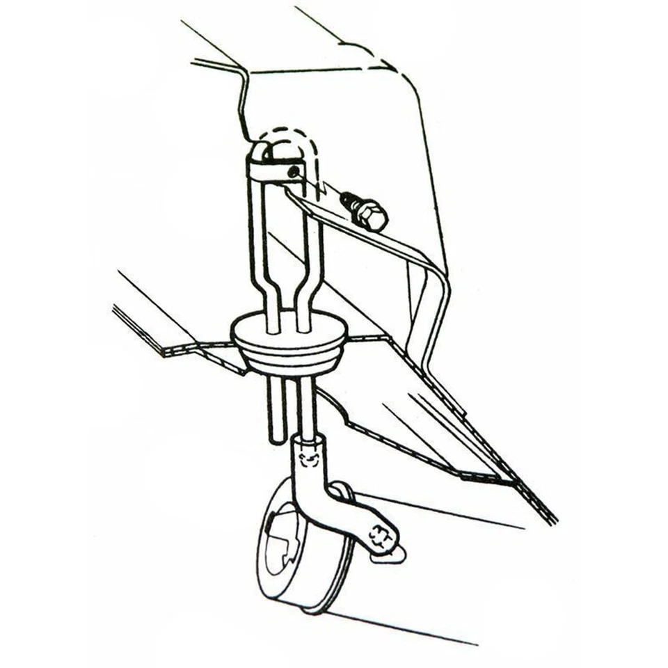 Tubo de ventilación de cuello de llenado de tanque de combustible gas vapor 1966-67 Pontiac Lemans GTO Foto 2 de 4
