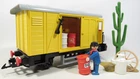 VTG 1987 Playmobil Pennsylvania Railroad Train Yellow Storage Car #4029 RARE