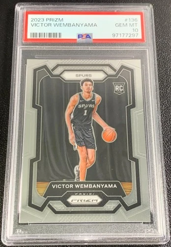 2023-24 Panini Prizm Victor Wembanyama #136 Rc Rookie PSA 10