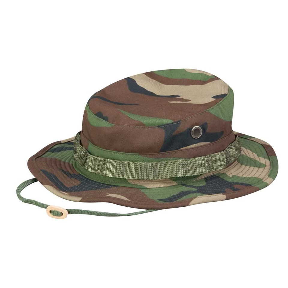 Propper® Boonie Hat 100% Cotton Ripstop– Wide Brim & Chin Strap Military Hat - Image 3 of 4