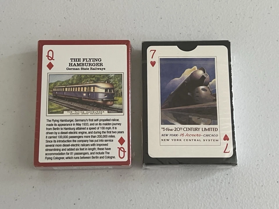 Vintage Railroad ART Playing Cards Deck US Games Systems New (2) - Image 2 of 2