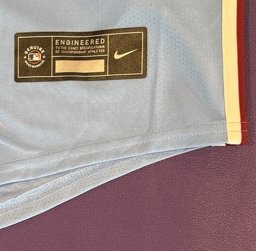 Bryce Harper Nike Authentic Philadelphia Phillies Powder Blue Jersey XL NWT - Picture 2 of 6