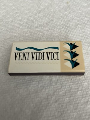 VENI VIDI VICI VINTAGE MATCHBOOK  UNUSED MATCH BOX 