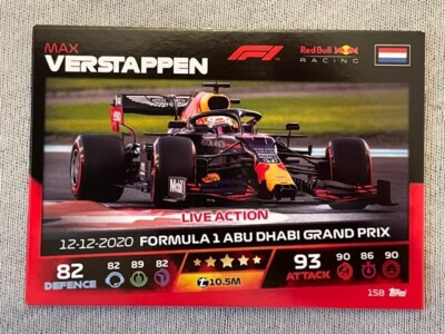 Topps F1 Turbo Attax 2021 Formel Formula Max Verstappen
