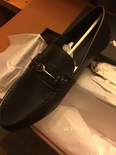 coach moccasins Mott Driver In Black Sz 