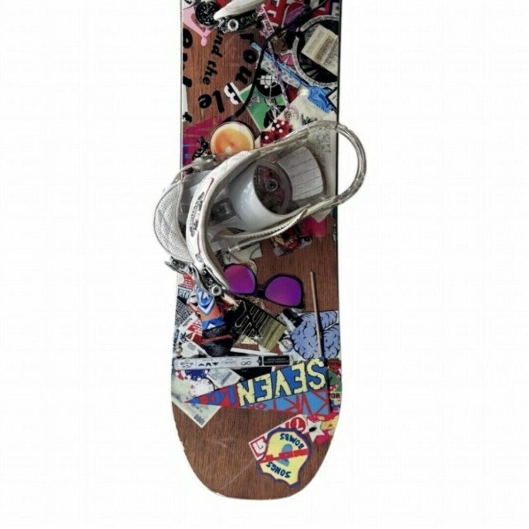 Burton Seven Snowboard with Bindings and Case Used Burton Seven Snowboard with Bindings and Case Used